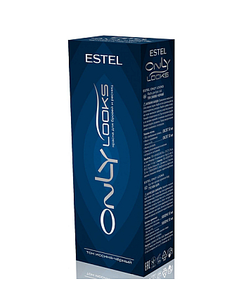 Estel Professional Only Looks 603 - Краска для бровей и ресниц, иссиня-черная - hairs-russia.ru